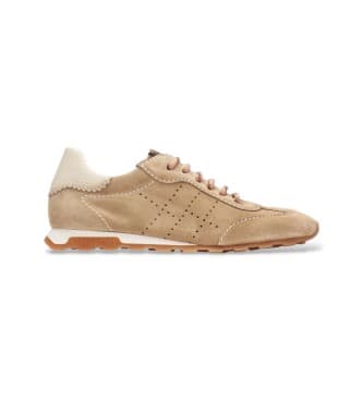Hispanitas pour femme. HV264502 Baskets Zinnia marron (38), Cuir, Plat, Lacets, Casuel